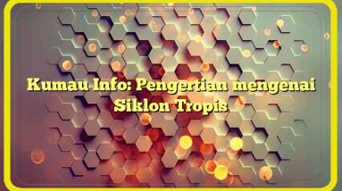 Kumau Info: Pengertian mengenai Siklon Tropis