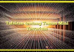 Tafsiran tentang Taman Mini Terrarium