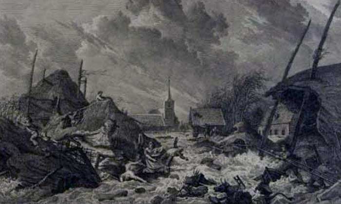 banjir saint lucia nederland 1827